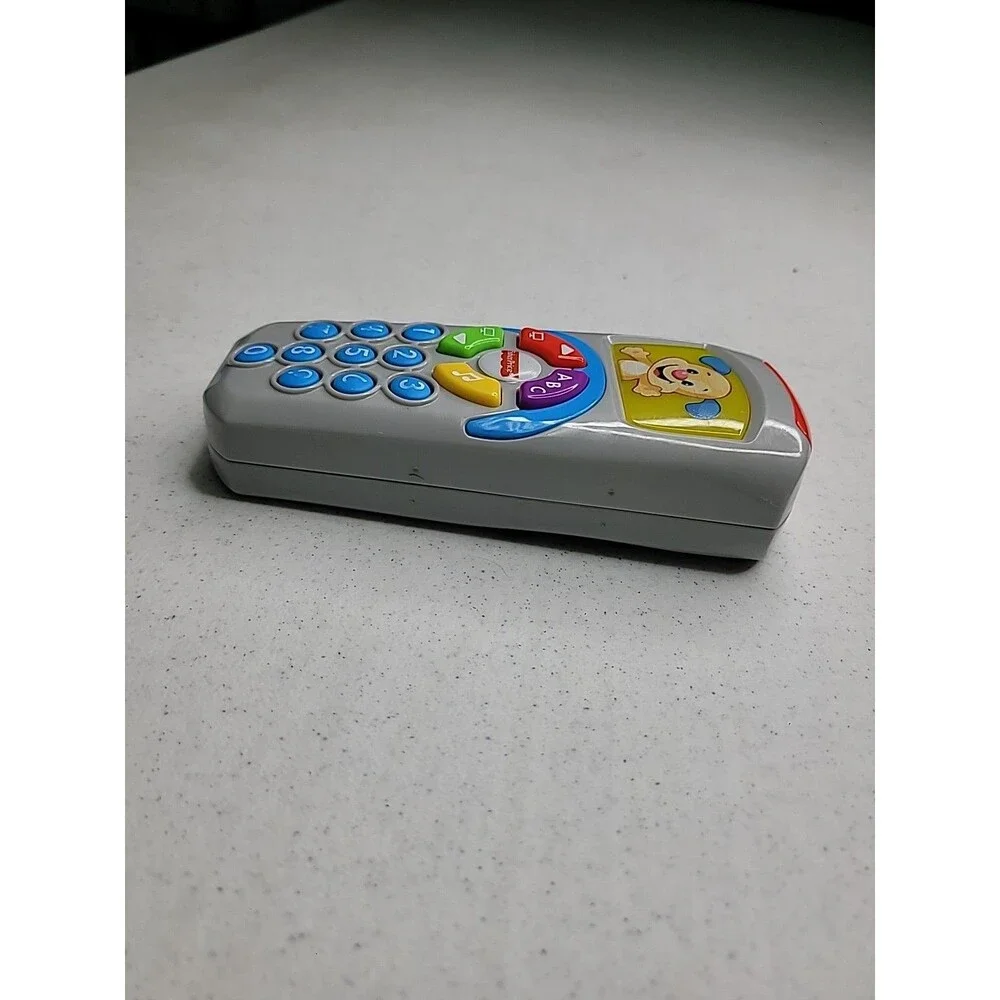 Fisher Price Puppy TV Remote Laugh & Learn Toy Sounds And Lights Learning Toy Wo